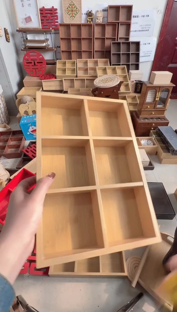 原木色六宫格微瑕拍下不退不换无售后