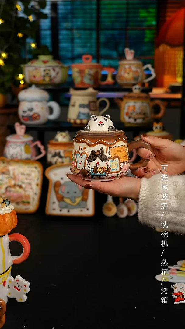 陶瓷便携款景德镇高温釉下彩创意瓷