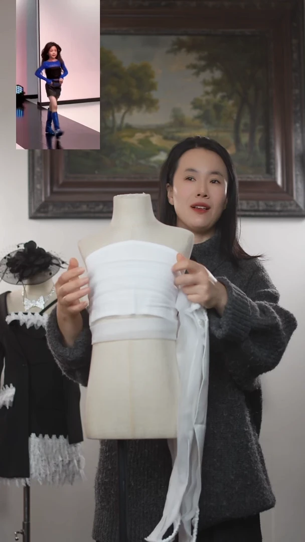 130码白色抹胸艺桐轩儿童潮服