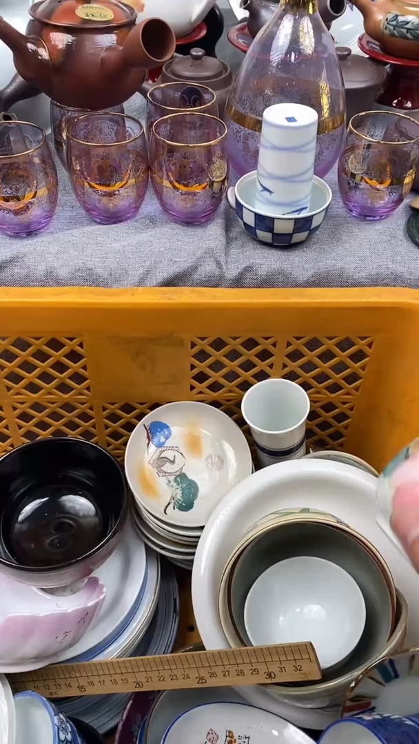 【闪购商品】瓷片619  637 存货 玻璃杯和 碟子
