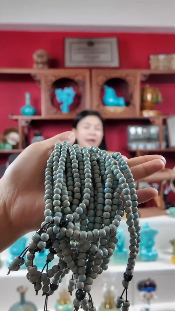 成品琉璃武当官窑香灰瓷手串  一件多样性发货