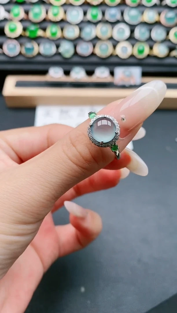 【闪购商品】翡翠戒指银S925镶嵌111111