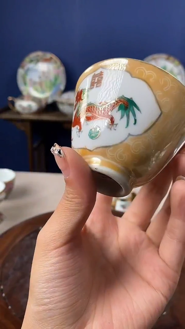 瓷片微瑕景德镇窑厂瓷摆件单件