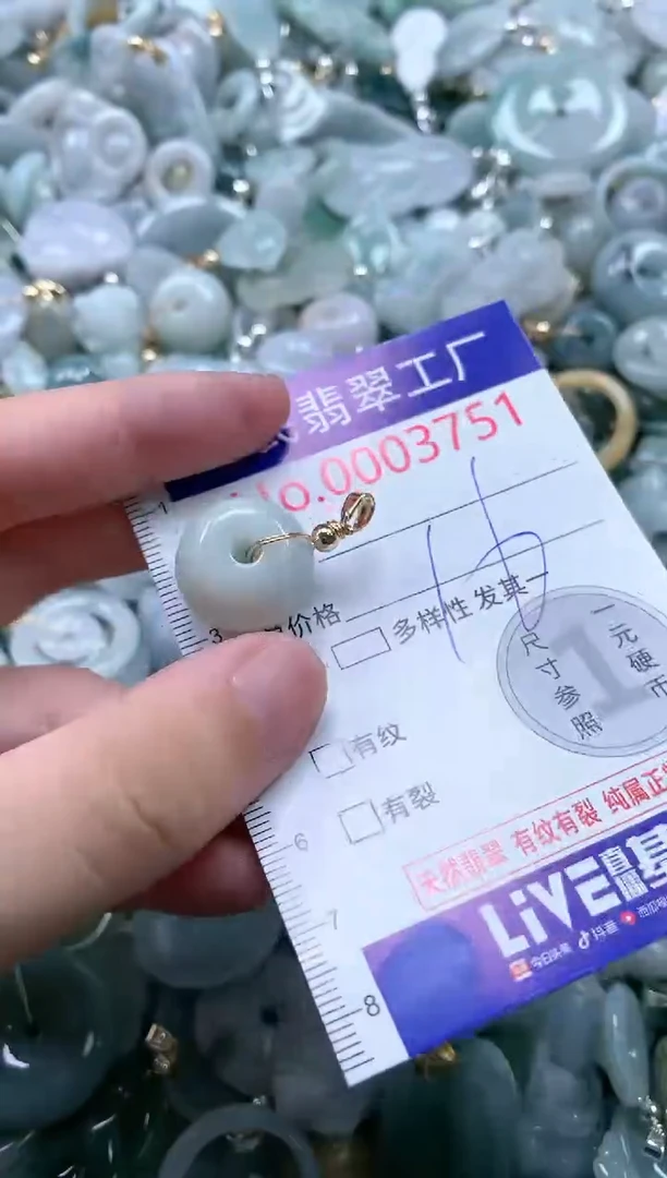 翡翠未镶嵌吊坠(不含链)3751