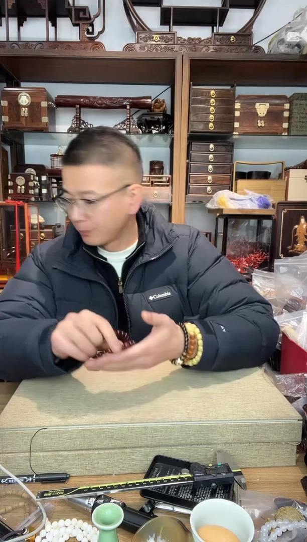 乌木类书架234小叶紫檀9*10老型单圈手串