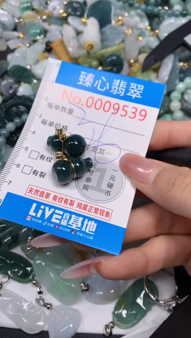 【闪购商品】翡翠颈饰未镶嵌含绳0009539