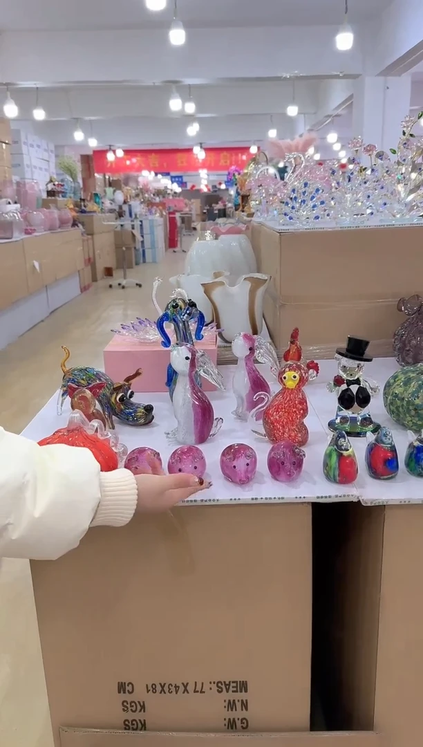 【闪购商品】无铅玻璃迪喜花器-l-早26 猪