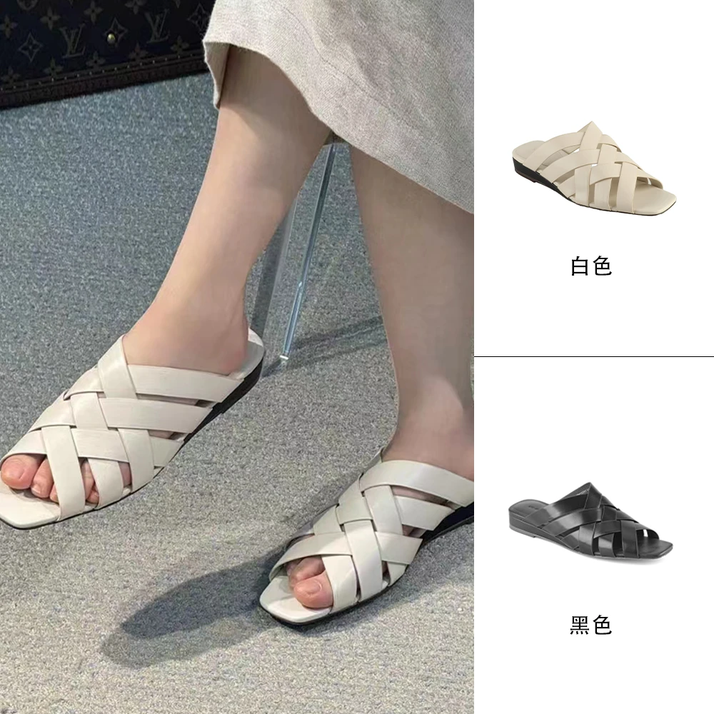 2025夏季新款时尚编织坡跟罗马凉拖1102683