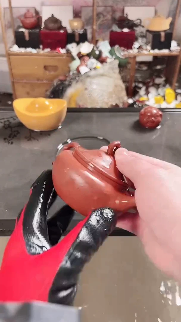 茶壶紫砂直播间随机一个瑕疵壶