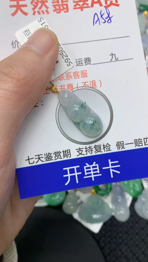 【闪购商品】翡翠颈饰18K金镶嵌11111111111
