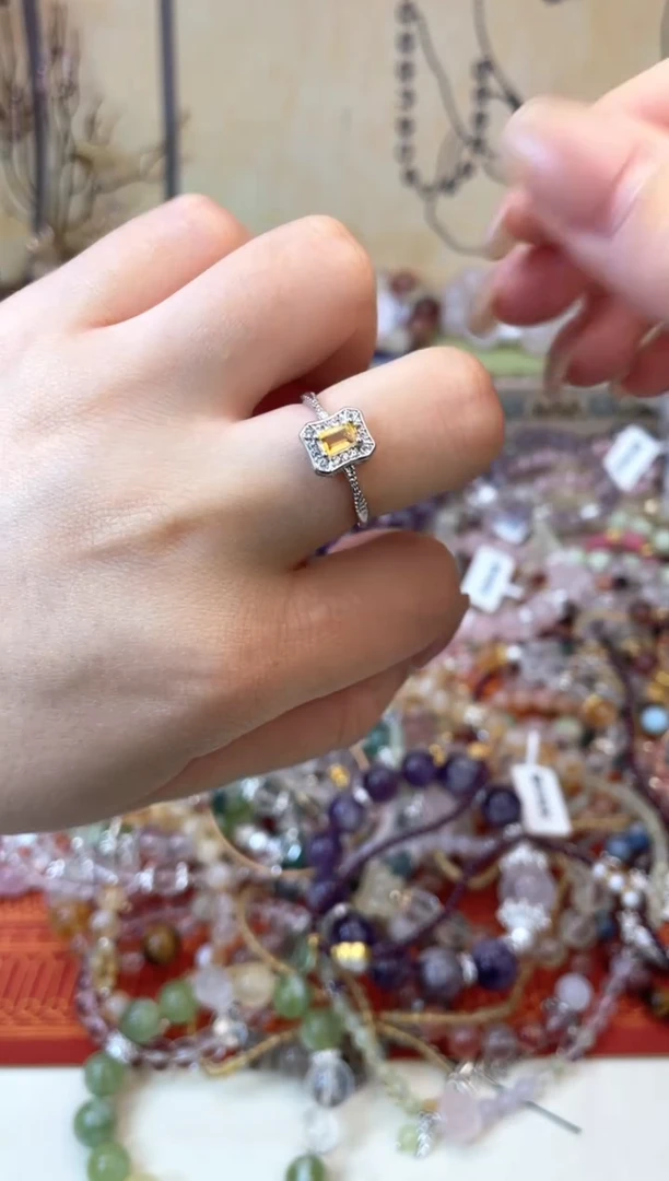 黄晶戒指未镶嵌293手串