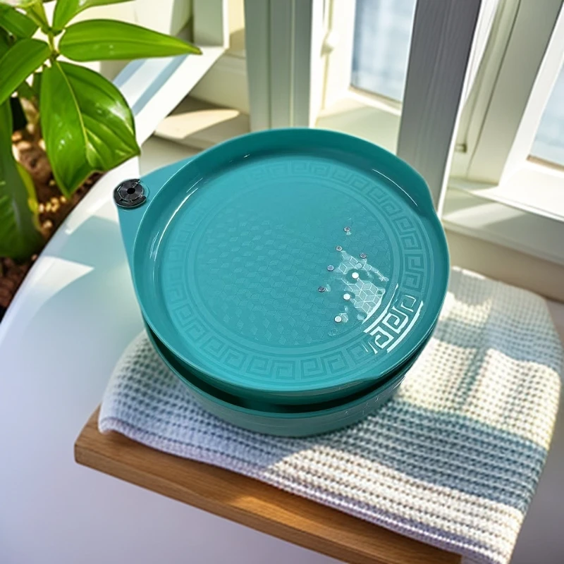 新款强磁拉饵盘-8颗强磁立钩浮水散炮钓鱼饵料盒