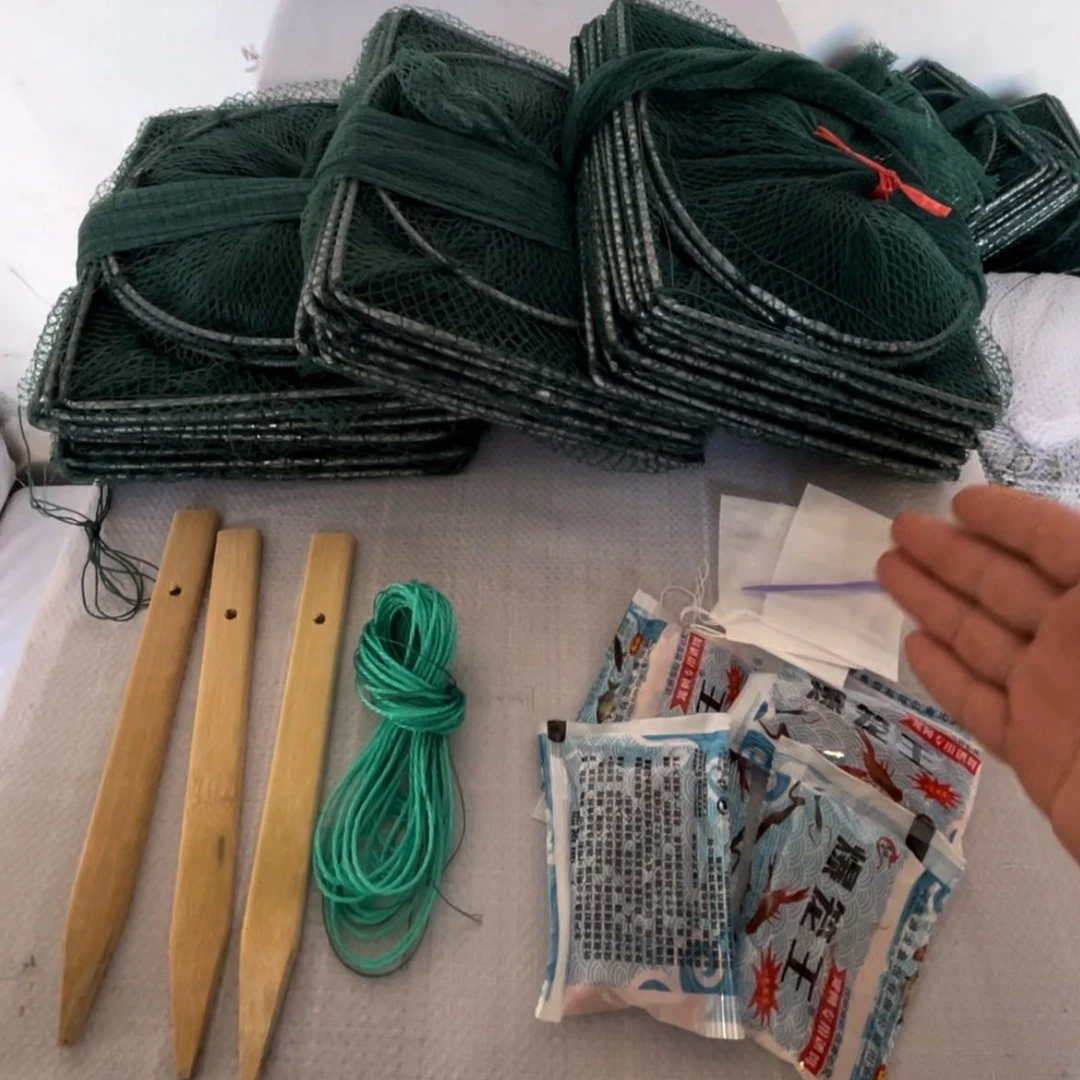 【拍一发三条】4米12洞虾笼地网河虾泥鳅小龙虾捕鱼网笼专用地笼