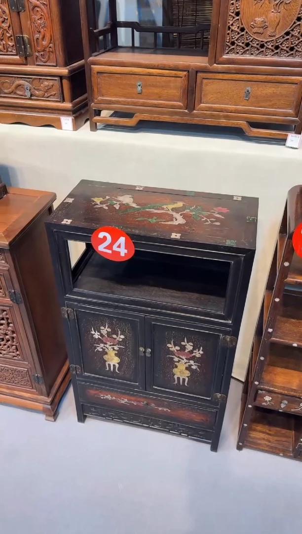 木紫檀 小亮格柜