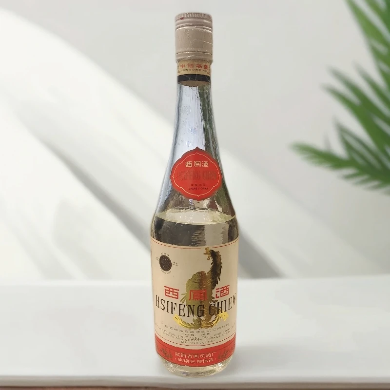 西凤酒1992年白盖西凤酒凤香型纯粮酿造白酒500毫升【】