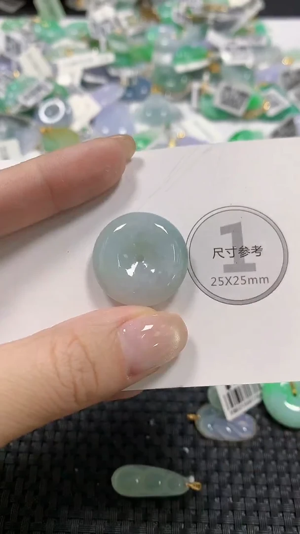 颈饰未镶嵌翡翠天然缅甸翡翠a货百元以上9元证书费自理