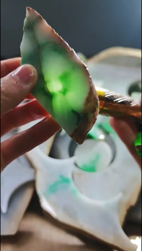 裸石翡翠缅甸翡翠A货花26