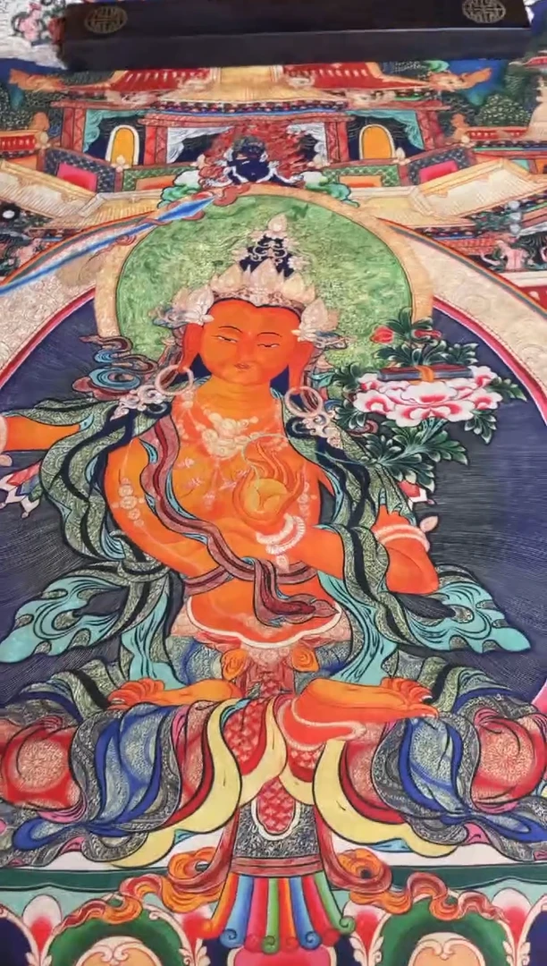 卷轴画手绘唐卡095