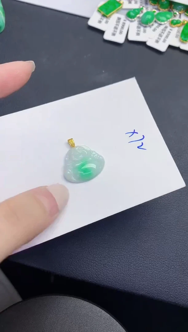 颈饰未镶嵌翡翠缅甸天然翡翠A货