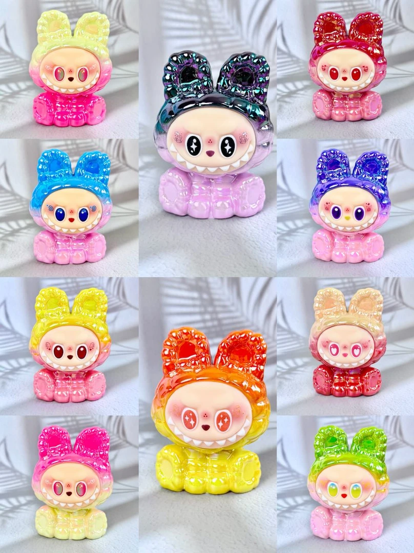 【5人团单】12cm电镀labubu树脂的可爱摆件