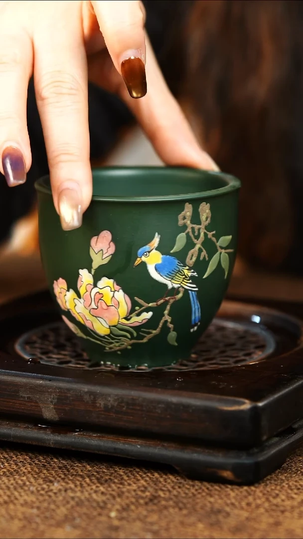 茶杯紫砂宜兴原矿紫砂