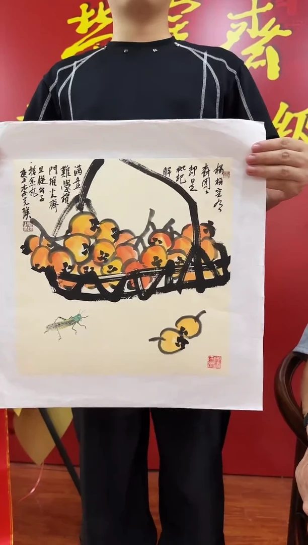 国画李克瑛-国画花鸟1平尺