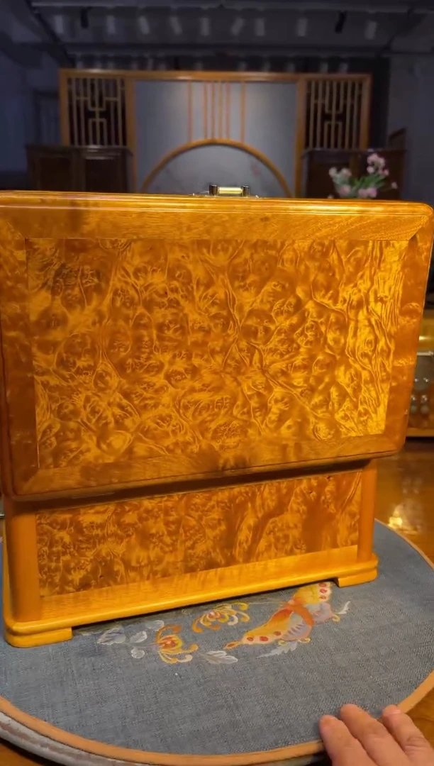 乌木类成套家具金丝楠木首饰盒16