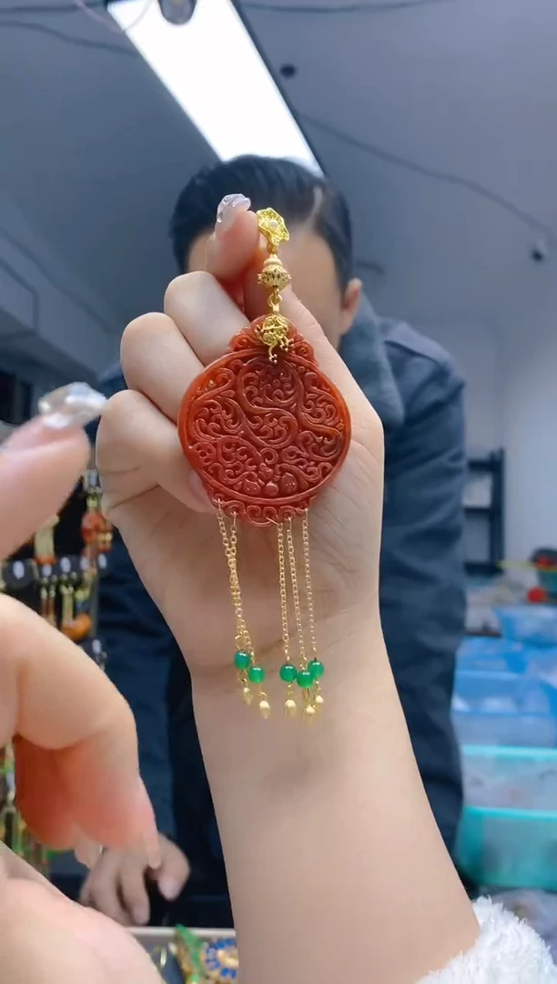 【闪购商品】翡翠耳饰合金316翡翠压襟