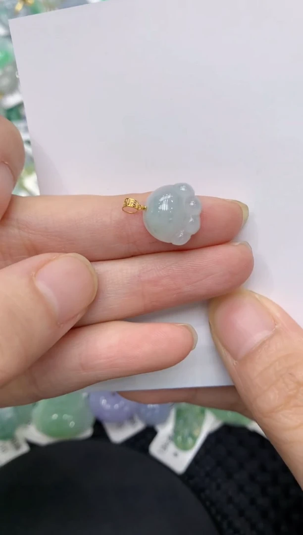 【闪购商品】翡翠颈饰18K金镶嵌111111111