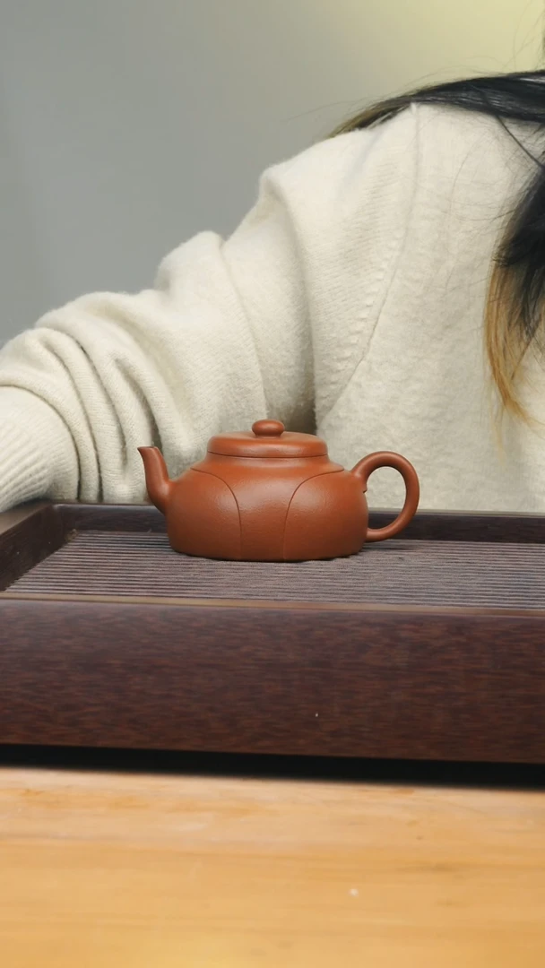 【闪购商品】紫砂茶壶朱泥龙带