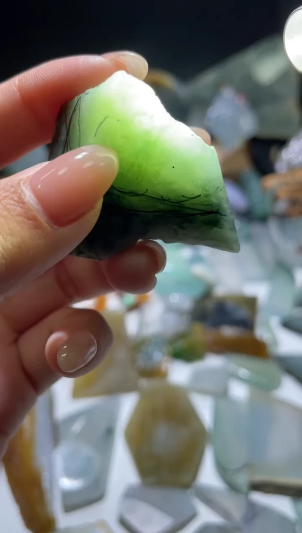 未镶嵌翡翠耳饰材料