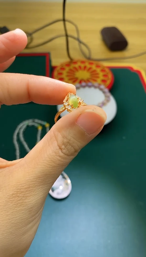 未镶嵌戒指和田玉多样性发一件002