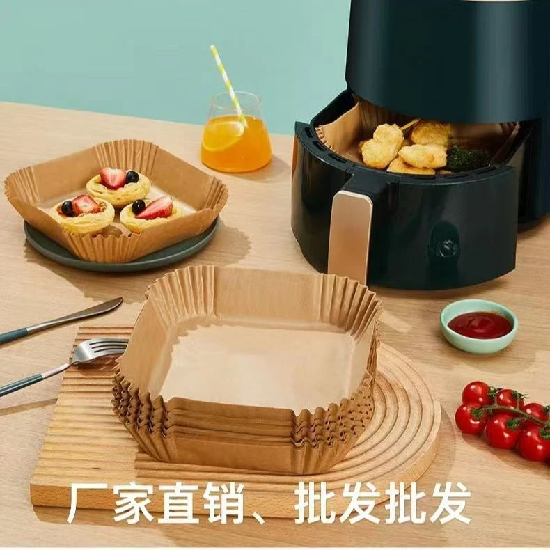 方形空气炸锅纸专用纸吸油纸硅油纸空气炸锅烘焙油纸