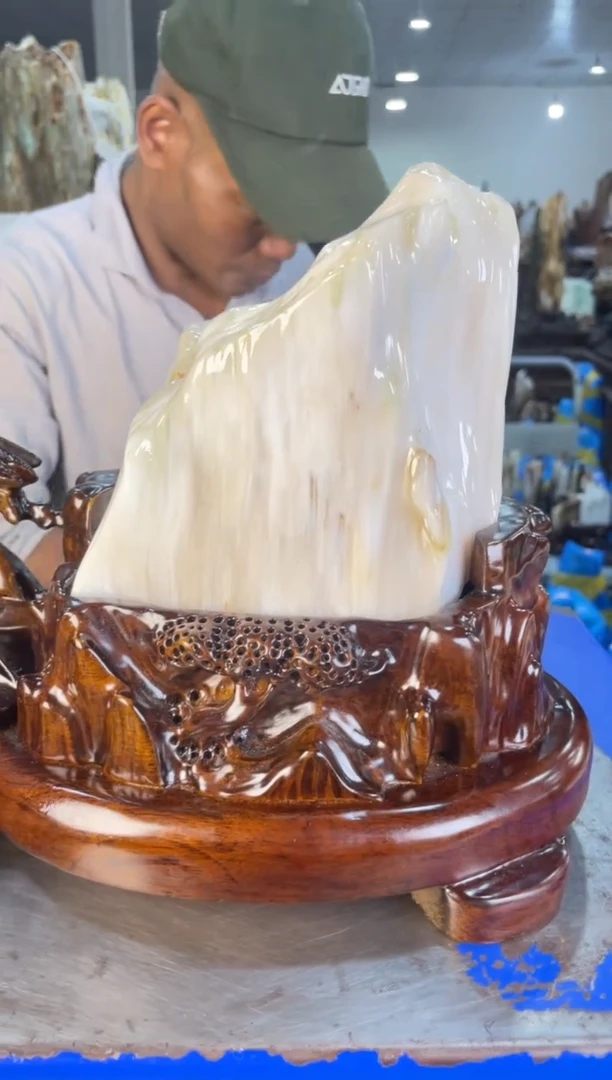 未镶嵌摆件硅化玉22