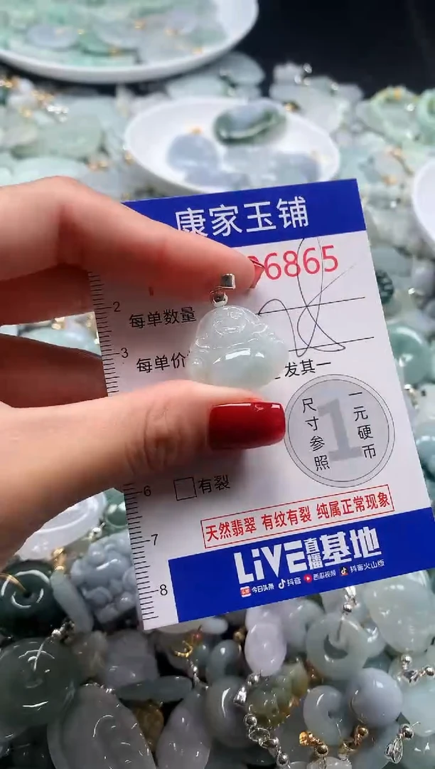 翡翠未镶嵌吊坠(不含链)6465