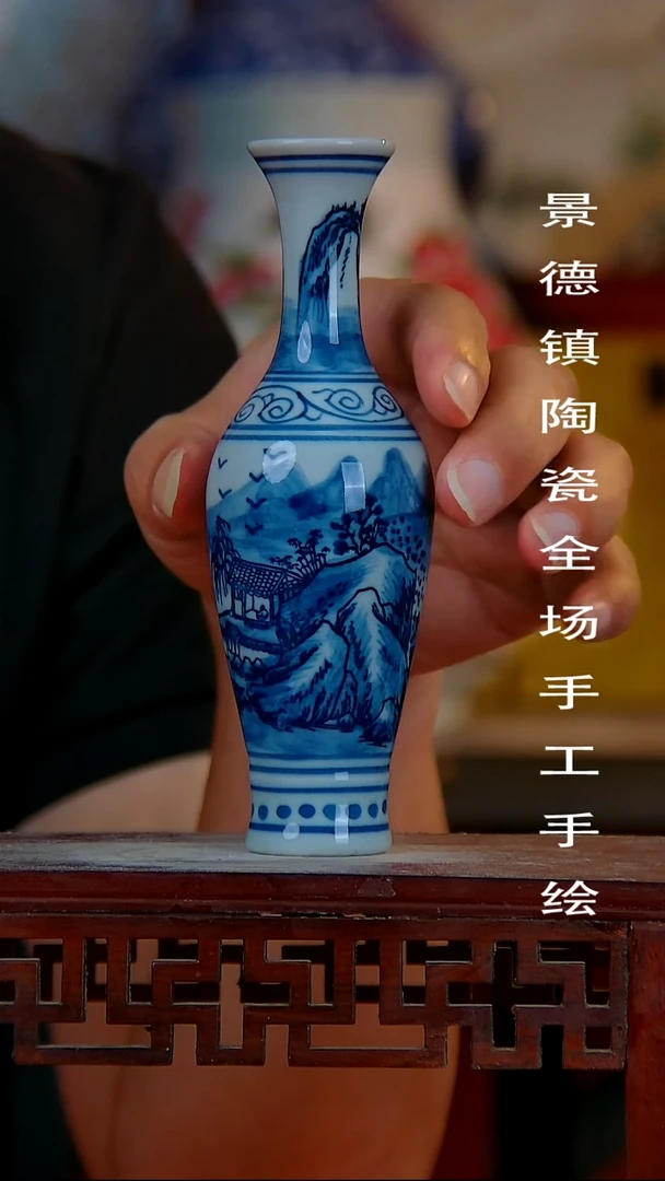 摆件景德镇陶瓷 全场手工手绘