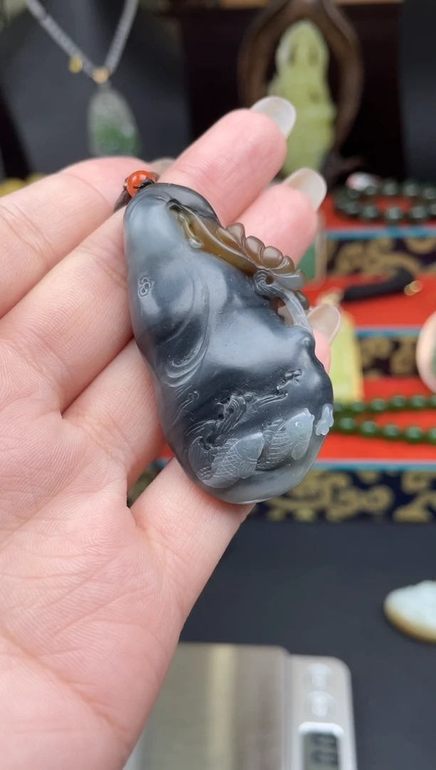 颈饰未镶嵌和田玉吊坠ly59