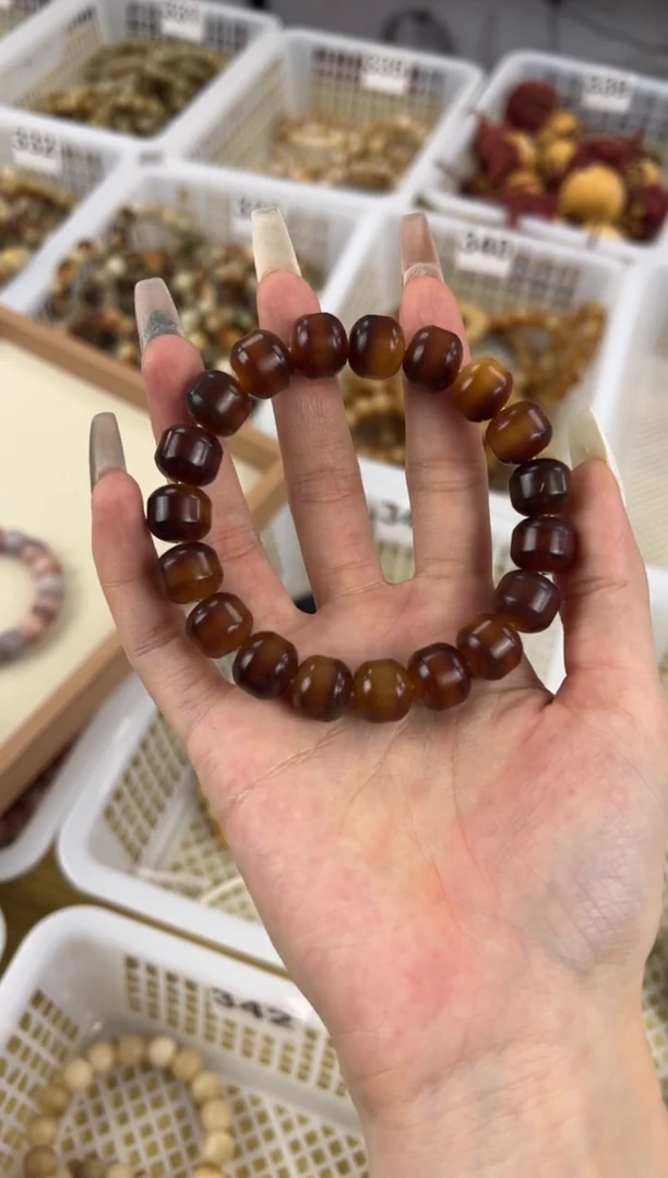 手串菩提根/象牙果卡12红糖珍珠酸奶杯文玩手串349