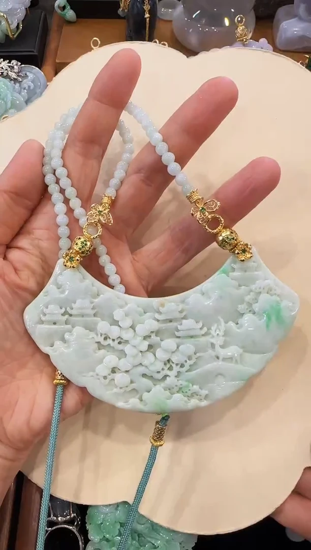 【闪购商品】翡翠颈饰未镶嵌国风