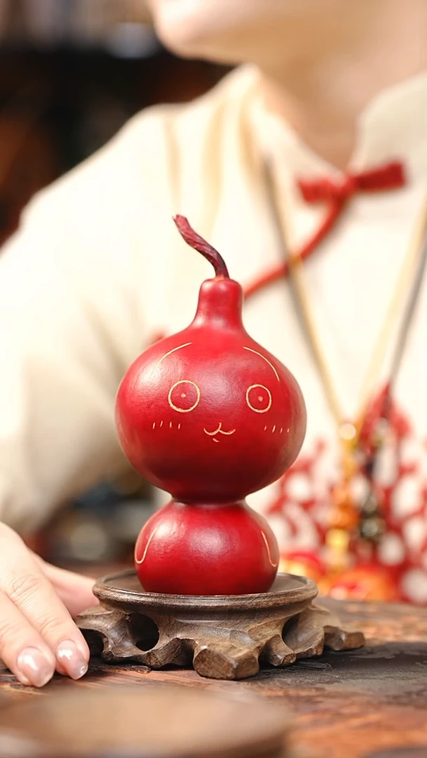 【闪购商品】RT102大漆酒葫芦不包手串及旋转底座