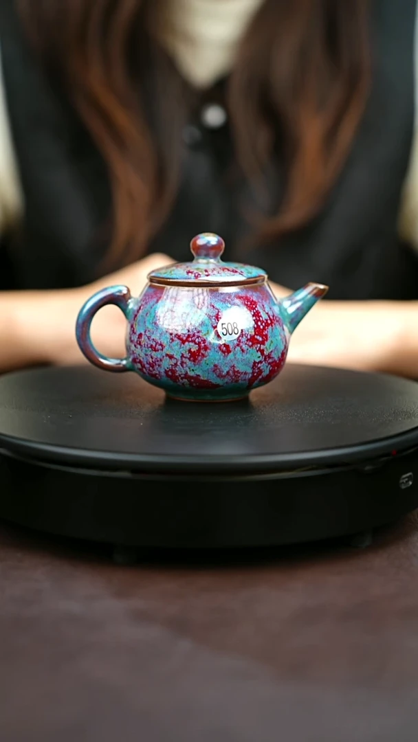 508*一级品原矿钧瓷炉钧釉壶