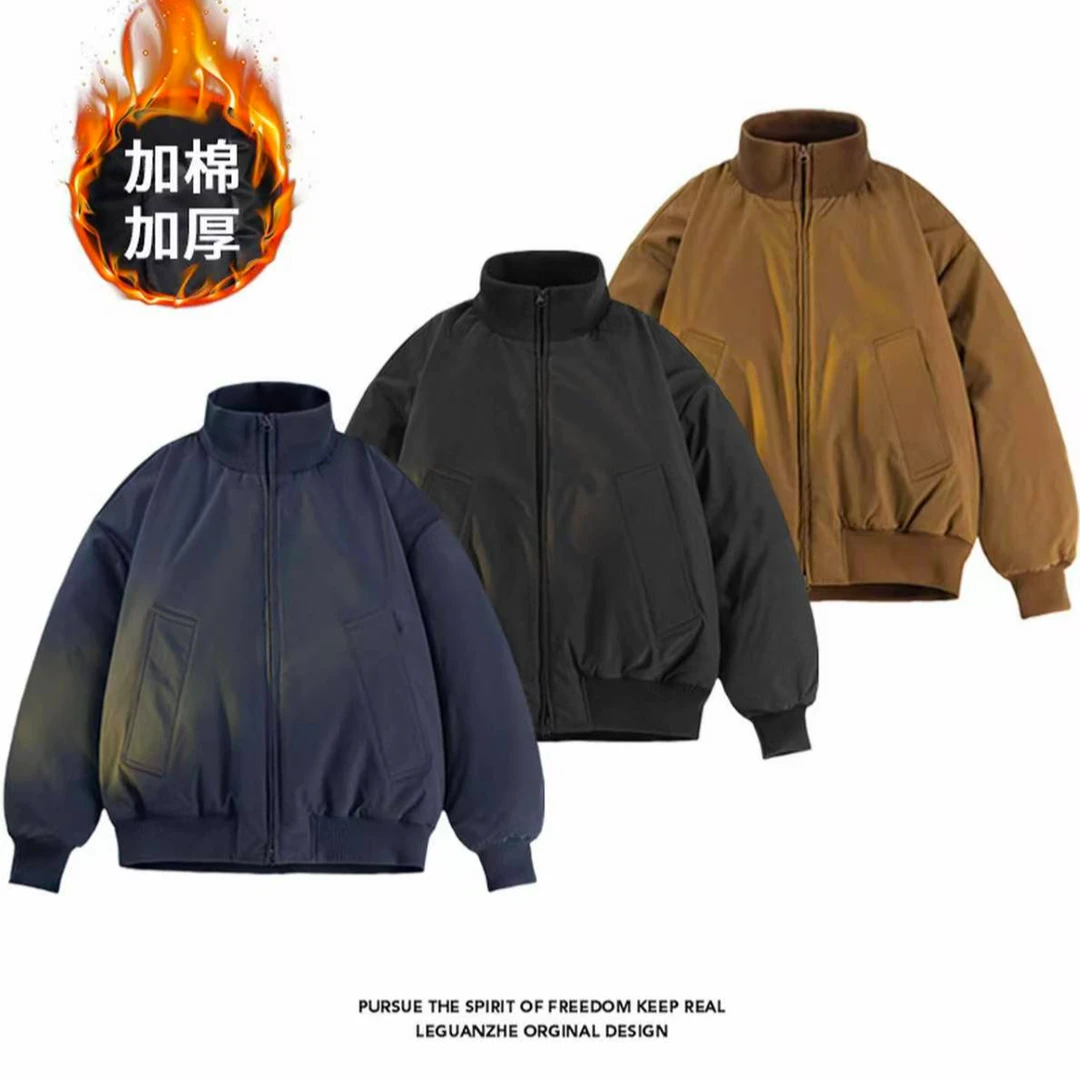 秋冬季棉服外套男款加厚飞行员夹克三防立领美式工装cleanfit棉衣