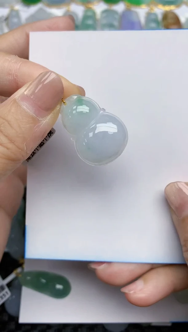 【闪购商品】翡翠颈饰18K金镶嵌天然A货翡翠 30