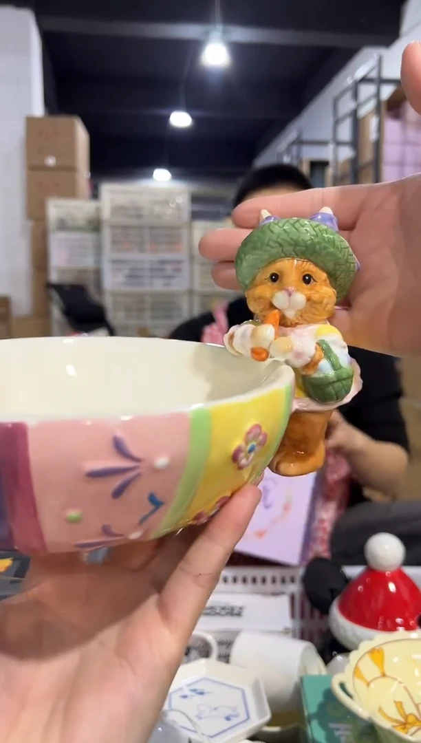 【闪购商品】杯紫色原盒兔子糖果碗