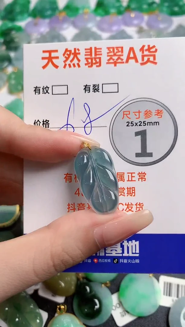 翡翠18K金镶嵌颈饰13006520
