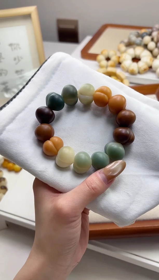 手串菩提根/象牙果沐t75干磨屁桃20mm手串