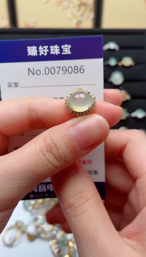 银S925镶嵌戒指翡翠.