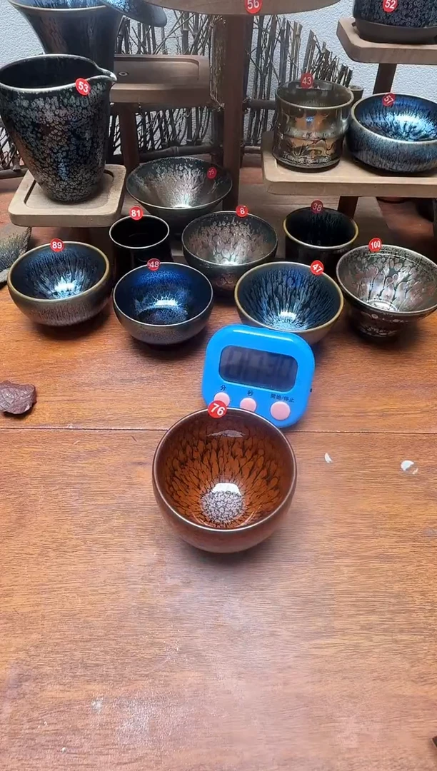 茶盏烬*生76号建盏工匠茶器