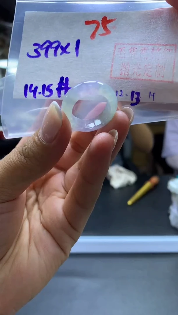 未镶嵌定制翡翠戒圈#399元-毛货需精细抛光