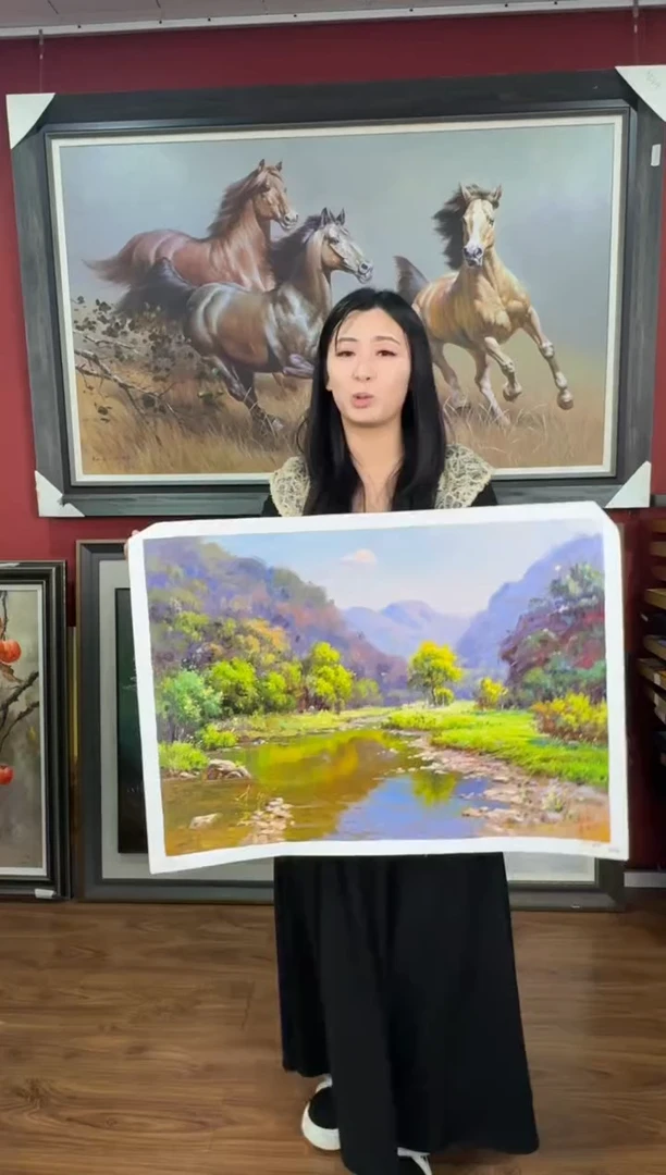 油画【45号】约50*70cm丨朝鲜原创纯手绘孤品油画丨顺丰包邮